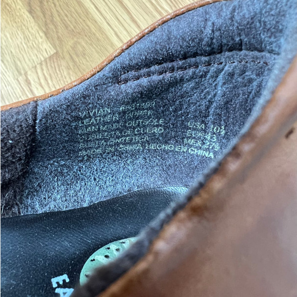 Earth Shoes 10.5 Leather Mary Janes Comfort Walking Shoes Vivian Leather Brown - Picture 6 of 6